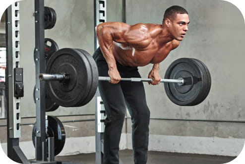 Barbell Bent-over Row (wide grip)